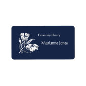 Beardsley Poppies Bookplate Etiket (Voorkant)