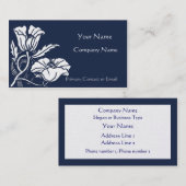 Beardsley Poppies Elegant Visitekaartje (Voorkant / Achterkant)