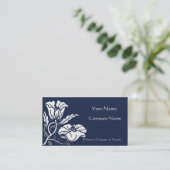 Beardsley Poppies Elegant Visitekaartje (Staand voorkant)