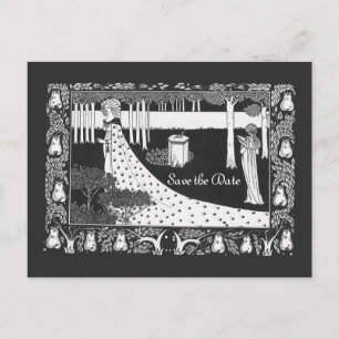 Beardsley Save the Date Wedding 2 Sided Aankondigingskaart