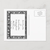 Beardsley Save the Date Wedding 2 Sided Aankondigingskaart (Achterkant)
