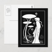 Beardsley Sorceress LeFay Post Card Briefkaart (Voorkant / Achterkant)