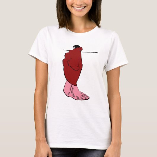 Beardsley - Vrouw bij Toilet T-shirt (Voorkant)