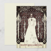 Beardsleyan Happy Halloween Wenskaart Feestdagenkaart (Voorkant / Achterkant)