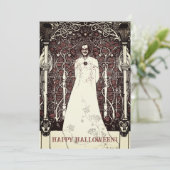 Beardsleyan Happy Halloween Wenskaart Feestdagenkaart (Staand voorkant)