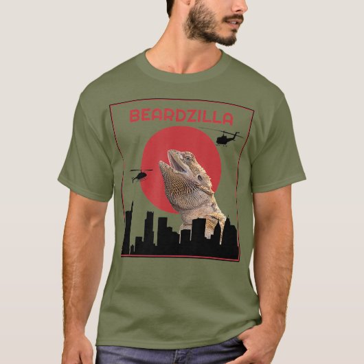 Beardzilla Bearded Dragon Funny shirt (Voorkant)