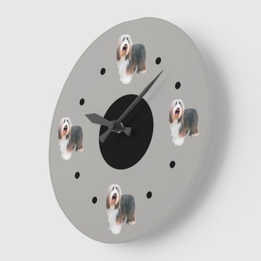Beared Collie Thema Grote Klok (Hoek)