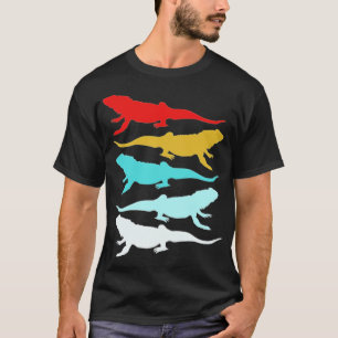 Beared Dragon Colorful Team Squad Reptileert tandh T-shirt