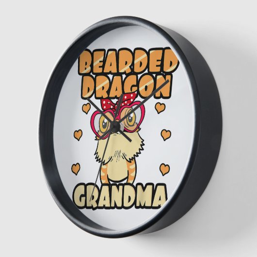 Beared Dragon Oma Wandklok (Hoek)