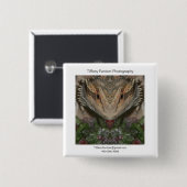 Beared Dragon Promo Vierkante Button 5,1 Cm (Voorkant /achterkant)