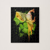 Beared Dragon Reptile Owner Jigzaag Puzzle Legpuzzel (Verticaal)
