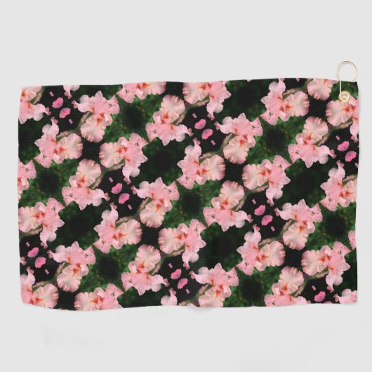 Beared Iris-ventilator in Abstract perspatroon Golfhanddoek (Horizontaal)