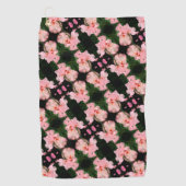 Beared Iris-ventilator in Abstract perspatroon Golfhanddoek (Voorkant)