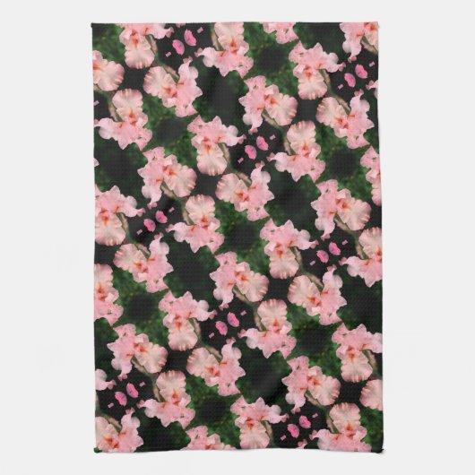 Beared Iris-ventilator in Abstract perspatroon Theedoek (Verticaal)