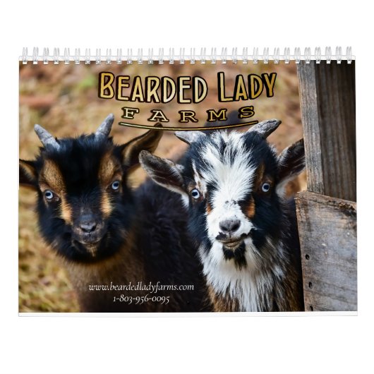 Beared Lady Boerderijen Agenda Kalender (Achterkant)