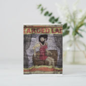 Beared Lady  Canival Banner Briefkaart (Staand voorkant)