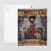 Beared Lady  Canival Banner Briefkaart (Voorkant / Achterkant)