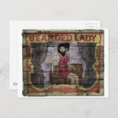 Beared Lady Canival Banner Briefkaart (Voorkant / Achterkant)