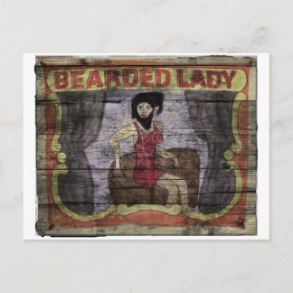 Beared Lady  Canival Banner Briefkaart