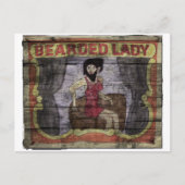 Beared Lady  Canival Banner Briefkaart (Voorkant)