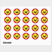 BEAREN RONDE STICKER (Vel)