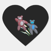 BearFlash(1) Hart Sticker (Voorkant)