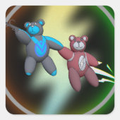 Bearflash(2) Vierkante Sticker (Voorkant)