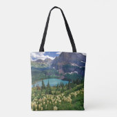 Beargras boven het meer van Grinnell Tote Bag (Achterkant)