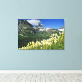 Beargrass bij Logan Pass in Gacier National Canvas Afdruk (Insitu (Houten vloer))