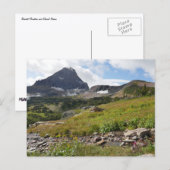 Bearhat Mountain en gletsjerrivier Briefkaart (Voorkant / Achterkant)