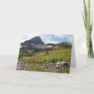 Bearhat Mountain en gletsjerrivier Kaart