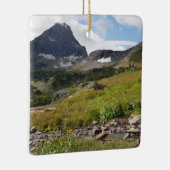 Bearhat Mountain en gletsjerrivier Keramisch Ornament (Rechts)