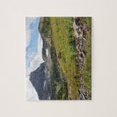 Bearhat Mountain en gletsjerrivier Legpuzzel (Verticaal)