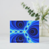 BearHeadStarFishEyes1, Fractals van mij Briefkaart (Staand voorkant)