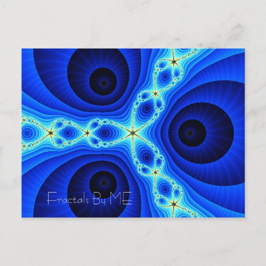 BearHeadStarFishEyes1, Fractals van mij Briefkaart (Voorkant)