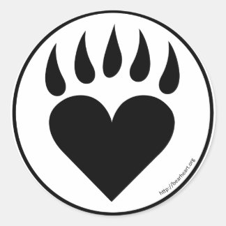 BearHeart Ronde Sticker