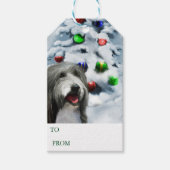 Bearing Collie Gift Labels Cadeaulabel (Voorkant)