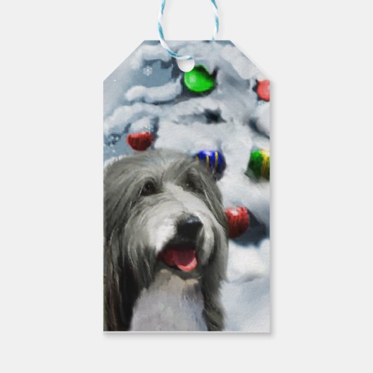 Bearing Collie Gift Labels Cadeaulabel (Achterkant)