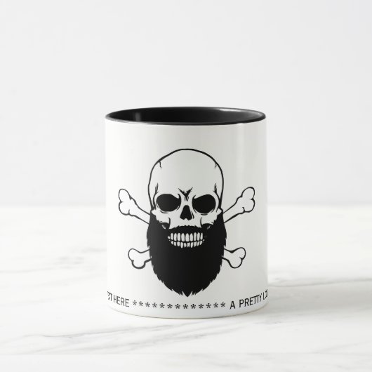 Bearing Skull Message Coffee Mok (Midden)