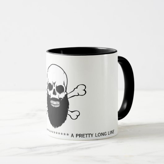 Bearing Skull Message Coffee Mok (Voorkant rechts)