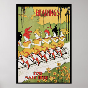 Bearings, c. 1896 Art Nieuwe Reclame Poster