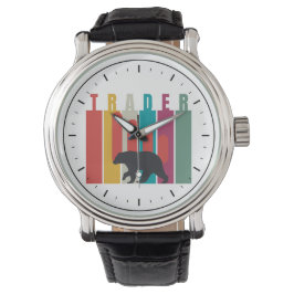 Bearish market | Trader | Simple design Horloge