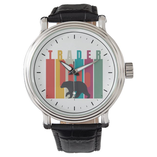 Bearish market | Trader | Simple design Horloge (Voorkant)