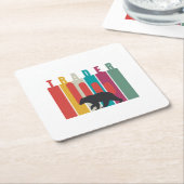 Bearish market | Trader | Simple design Kartonnen Onderzetters (Schuin)