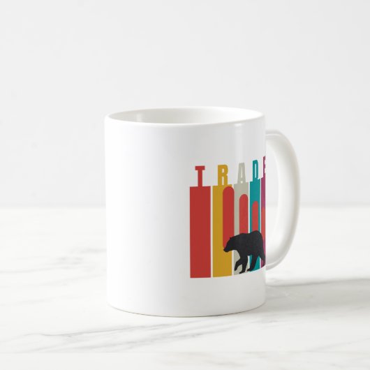 Bearish market | Trader | Simple design Koffiemok (Voorkant rechts)
