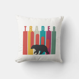 Bearish market | Trader | Simple design Kussen
