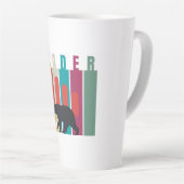 Bearish market | Trader | Simple design Latte Mok (Rechterhoek)