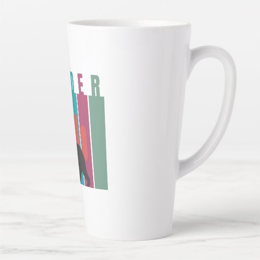 Bearish market | Trader | Simple design Latte Mok (Rechts)