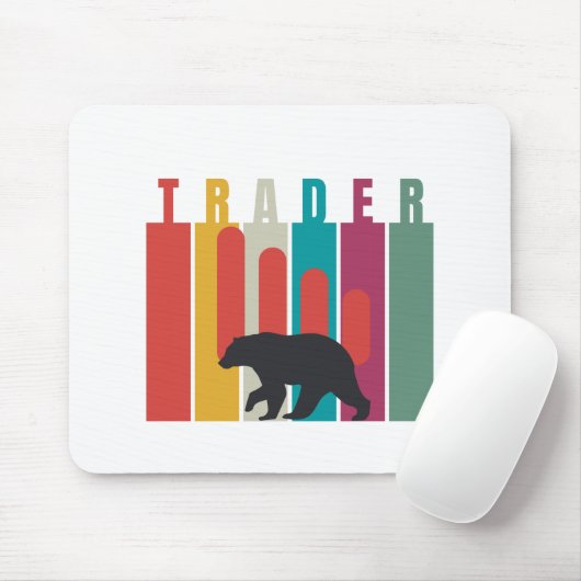 Bearish market | Trader | Simple design Muismat (Met muis)