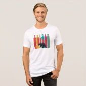 bearish markt | handelaar | Eenvoudig ontwerp Tri-Blend Shirt (Voorkant volledig)